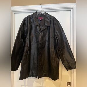 Men’s Merona Leather Jacket 2XL